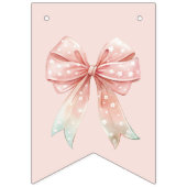 Girls Fairy Mushroom House Ribbon Twins Geburtstag Wimpelkette (Zweite Fahne)