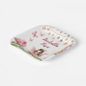 Girls Fairy Tale Castle Frog Mushroom Birthday Pappteller (Gewinkelt)