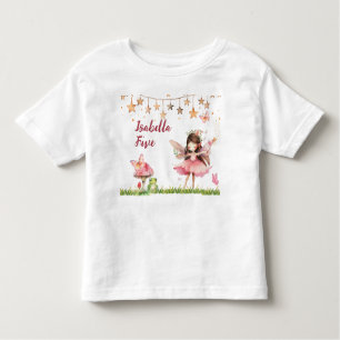 Girls Fairy Tale Castle Frosch Pilz Geburtstag Kleinkind T-shirt