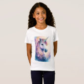 Girl's Fantasy Unicorn T - Shirt (Vorne ganz)