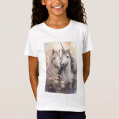 Girl's Fantasy Unicorn T - Shirt (Vorderseite)