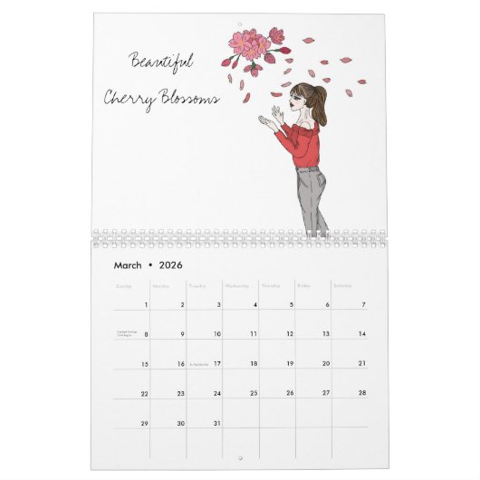 Girl's Fashion Calendar Kalender (Mär 2026)