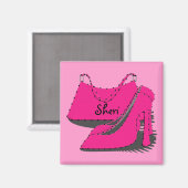 Girls Fashion Magnet (Vorderseite/Rückseite)