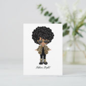 Girls Fashion Night Party Postkarte (Stehend Vorderseite)