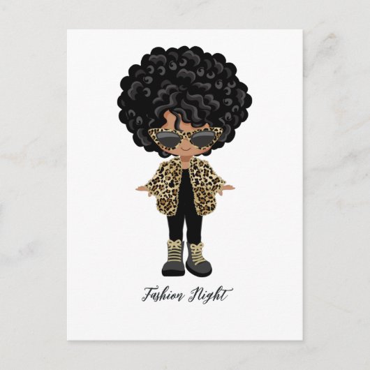 Girls Fashion Night Party Postkarte (Vorderseite)