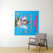 Girls Fee Geburtstag Thema Party Dekoration Wandteppich (Beispiel (Horizontal))