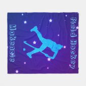Girls Field Hockey Personalisiert Fleece Blanket (Vorderseite (Horizontal))