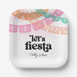 Girl's Fiesta Birthday Party Plates Pappteller