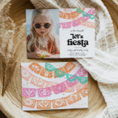 Girl's Fiesta Foto Geburtstagseinladung Einladung