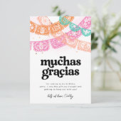 Girl's Fiesta Geburtstag Danke, Karten (Stehend Vorderseite)