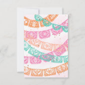 Girl's Fiesta Geburtstag Danke, Karten (Rückseite)