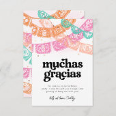 Girl's Fiesta Geburtstag Danke, Karten (Vorne/Hinten)