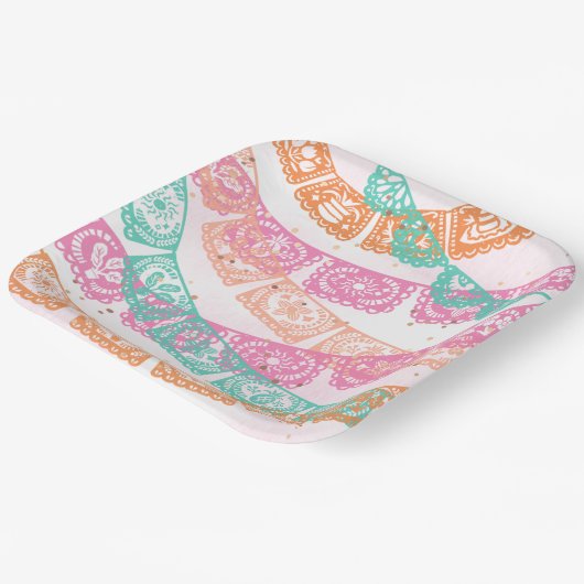 Girl's Fiesta Geburtstagsparty Teller (Gewinkelt)