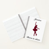 Girls Figure Skaten Notebook Notizblock (Innenseite)