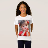 Girls' Fine Jersey T - Shirt - Adorable Niedlich L (Vorne ganz)