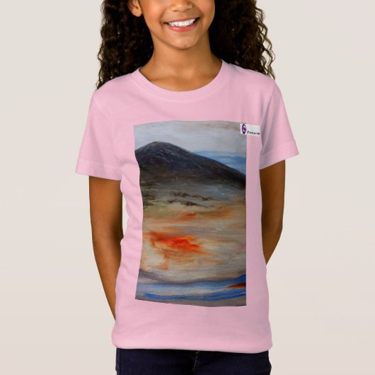 Girls' Fine Jersey T - Shirt Dark Mountain Design (Vorderseite)