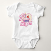 Girls First Birthday Cupcake T - Shirt (Vorderseite)