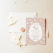 Girls First Birthday Oster Bunny Einladung