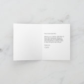 Girl's First Communion Pink Floral Bow Dankeskarte (Innenseite)