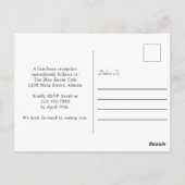 Girl's First Communion Pink Floral Bow Postkarte (Rückseite)