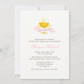 Girls First Heilige Kommunion Einladung (Vorderseite)