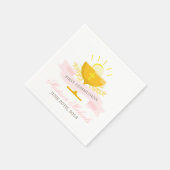 Girls First Heilige Kommunion Serviette (Ecke)