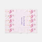 Girls flamingos Fleece Blanket (Vorderseite (Horizontal))