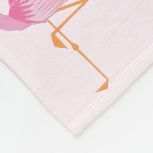 Girls flamingos Fleece Blanket (Ecke)