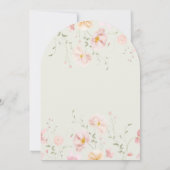 Girls Floral Butterfly Sage Arch Birthday Party Einladung (Rückseite)