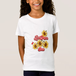 Girls' Floral Fine Jersey T - Shirt