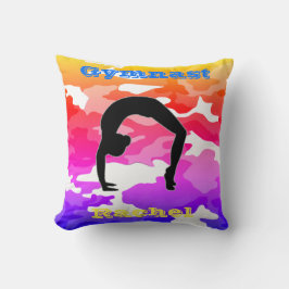 Girls Floß Beam Vault Bars Rainbow Camouflage Kissen