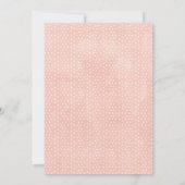 Girls Foliage Greenery Blumentier Deer Baby Shower Einladung (Rückseite)