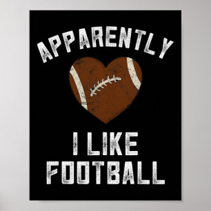 Girls Football Party Outfit Funny Football Stuff F Poster