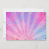 Girls Foto Bowling Gefärbte Krawatte Party Einladung (Rückseite)