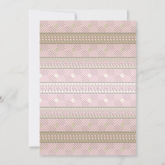 Girls Fox Baby Shower Einladungen (Rückseite)