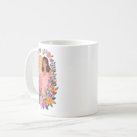 Girls Freundschaft Bloom Ies Sisterhood Ziel Kaffeetasse (Vorderseite Links)