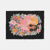 Girls Friendship Bloom Ies Sisterhood Together Lau Fleecedecke (Vorderseite (Horizontal))