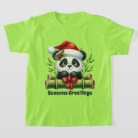 Girls Frohe Festtage Panda Bären hinzufügen