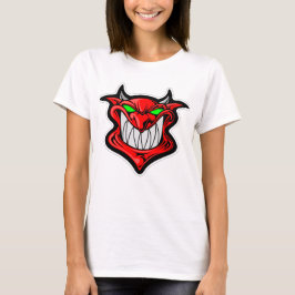 Girls Funny Holiday Novelty DEMON SMILE T-Shirt