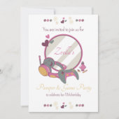 Girls Game and Pamper Party Einladung (Vorderseite)