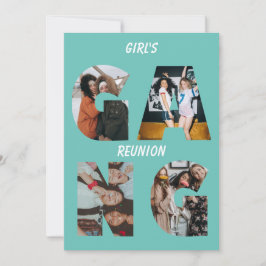 Girl's Gang Wiedersehen Party 4 Image Foto Einladu Einladung