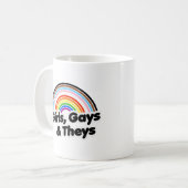 Girls Gays und Theys Kaffeetasse (Vorderseite Links)
