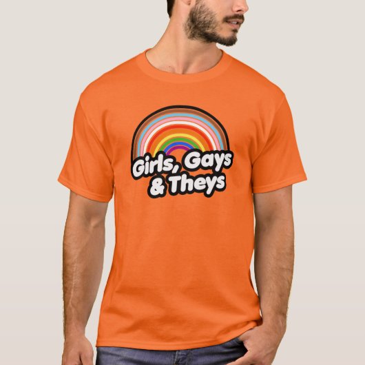GIRLS, GAYS UND THEYS T-Shirt (Vorderseite)