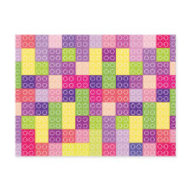 Girl's Gebäude Bricks Blocks Geburtstag Vielen Dan