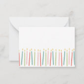 Girls Geburtstag Tag Mitteilungskarte (Rückseite)