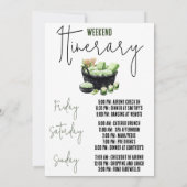Girls’ Getaway, Wellness-Center, Bachelorette Week Einladung (Rückseite)