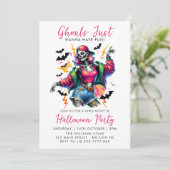 Girls Ghouls Night Out Adult Halloween-Party Einladung (Stehend Vorderseite)
