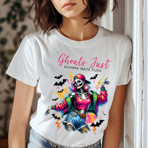 Girls Ghouls Night Out Adult Halloween-Party T-Shirt