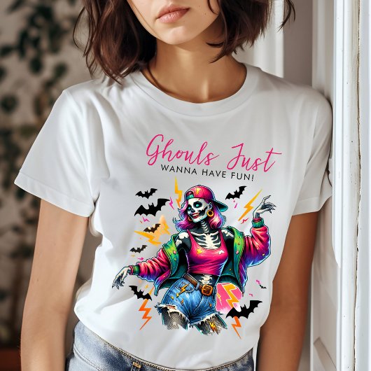 Girls Ghouls Night Out Adult Halloween-Party T-Shirt