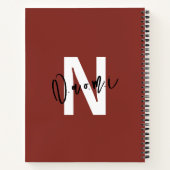 Girls’ Gift – Personalized Letter “N” Name Naomi  Notizblock (Rückseite)